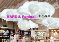 80cm 100cm  Cloud Inflatable Lighting Decoration 1.5m 2m For Events Rental