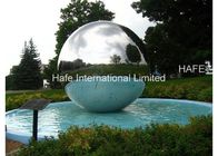 1.5M Durable Giant Inflatable Mirror Ball , Silver Reflective Balloons For Party Wedding