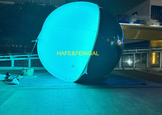 5m (16.4 Ft) RGB LED 4.8KW Spherical Film Balloon Light For Atmospheric Lighting