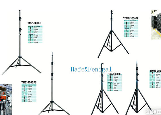 Heavy-Duty Adjustable Lighting Tripod Stands for Professional Event Use