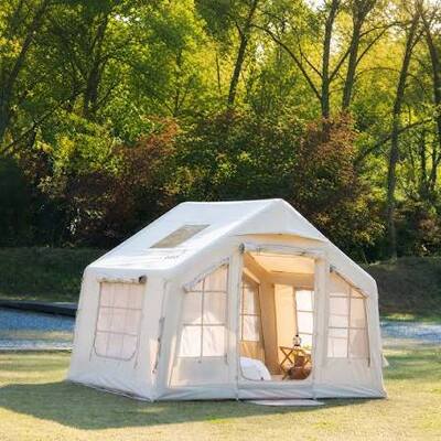 Weather Resistant and Durable Inflatable Air Tent with Modular Assembly for Outdoor Events