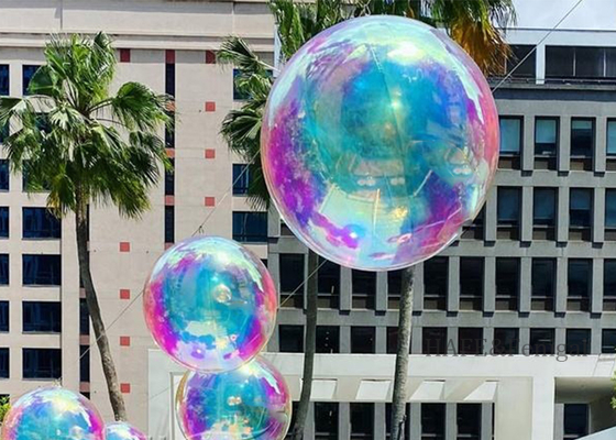 रंगीन पीवीसी inflatable दर्पण गुब्बारा पार्टी घटना सजावट लटकाया जा सकता है