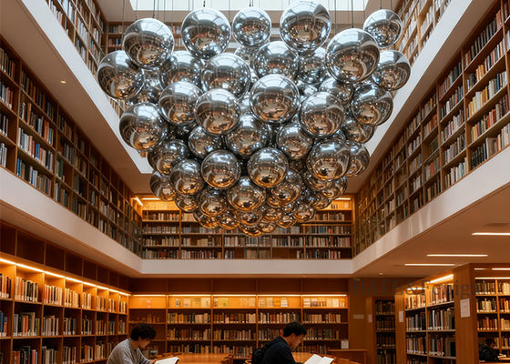 Double-Layer PVC Inflatable Mirror Balloon Marketing Decoration For Festival Activities