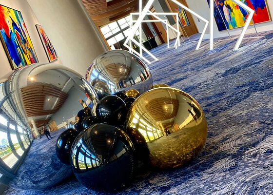 Inflatable Mirror Ball PVC Shiny Space Atmosphere Decoration