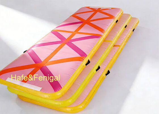 DWF Inflatable Gym Mat – 10cm Thick Professional Air Track for Gymnastics, HIIT & School PE