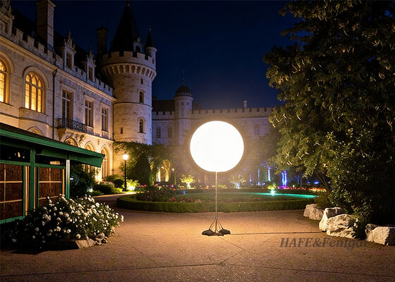 Customized 400W Inflatable LED White Spherical Activity Light Balloon Lamp