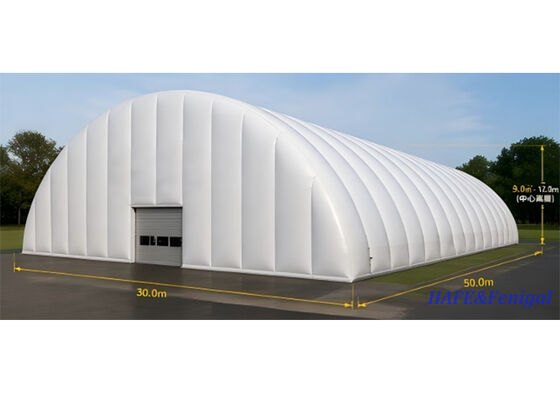 घटनाओं और प्रदर्शनी के लिए उच्च हवा प्रतिरोध के साथ 30m x 50m बड़ा inflatable हवा तम्बू